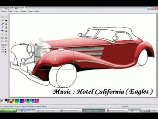 Невероятно рисуване на Mercedes с Paint