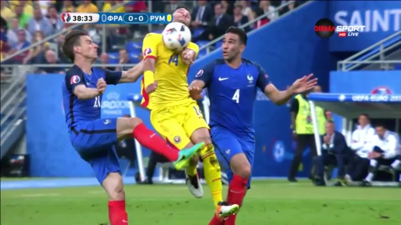 Франция - Румъния 0:0 /първо полувреме/
