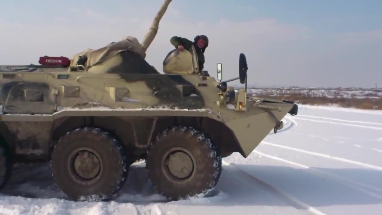 >Дрифт с руски танк Бтр 80