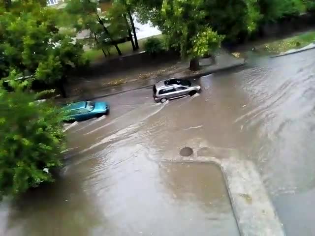 Дъждът в Хасково