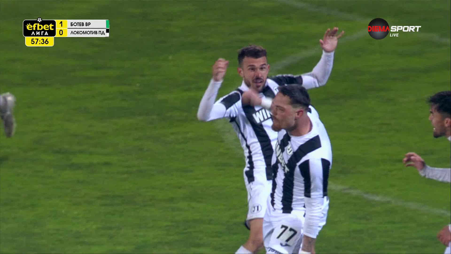 Goal by PFC Lokomotiv Plovdiv