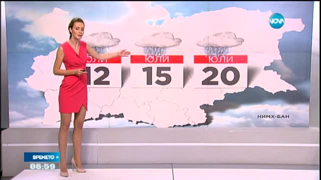 Прогноза за времето (01.07.2015 - сутрешна)