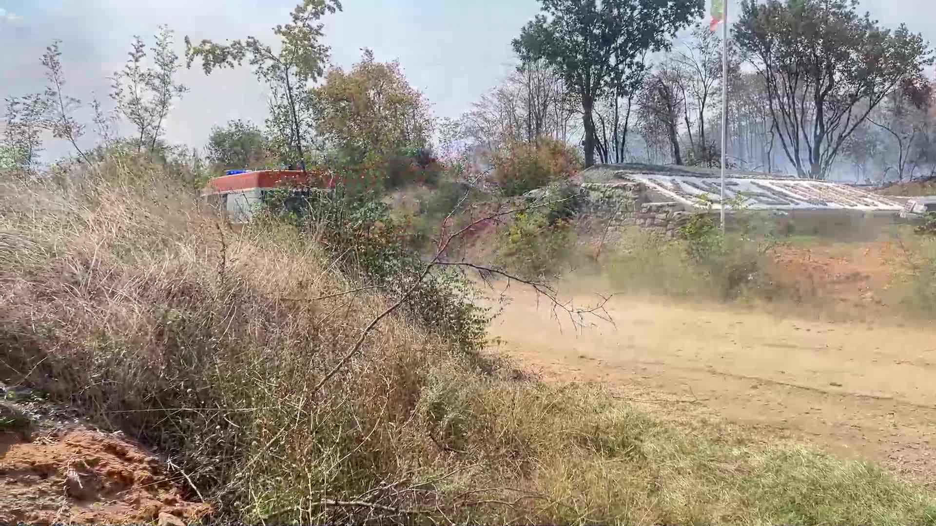 Частично бедствено положение заради горския пожар край Средец