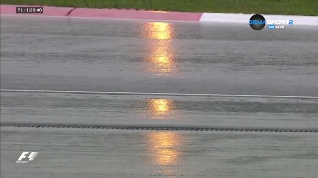 Дъжд беляза началото на тренировките за последното Гран При на Малайзия