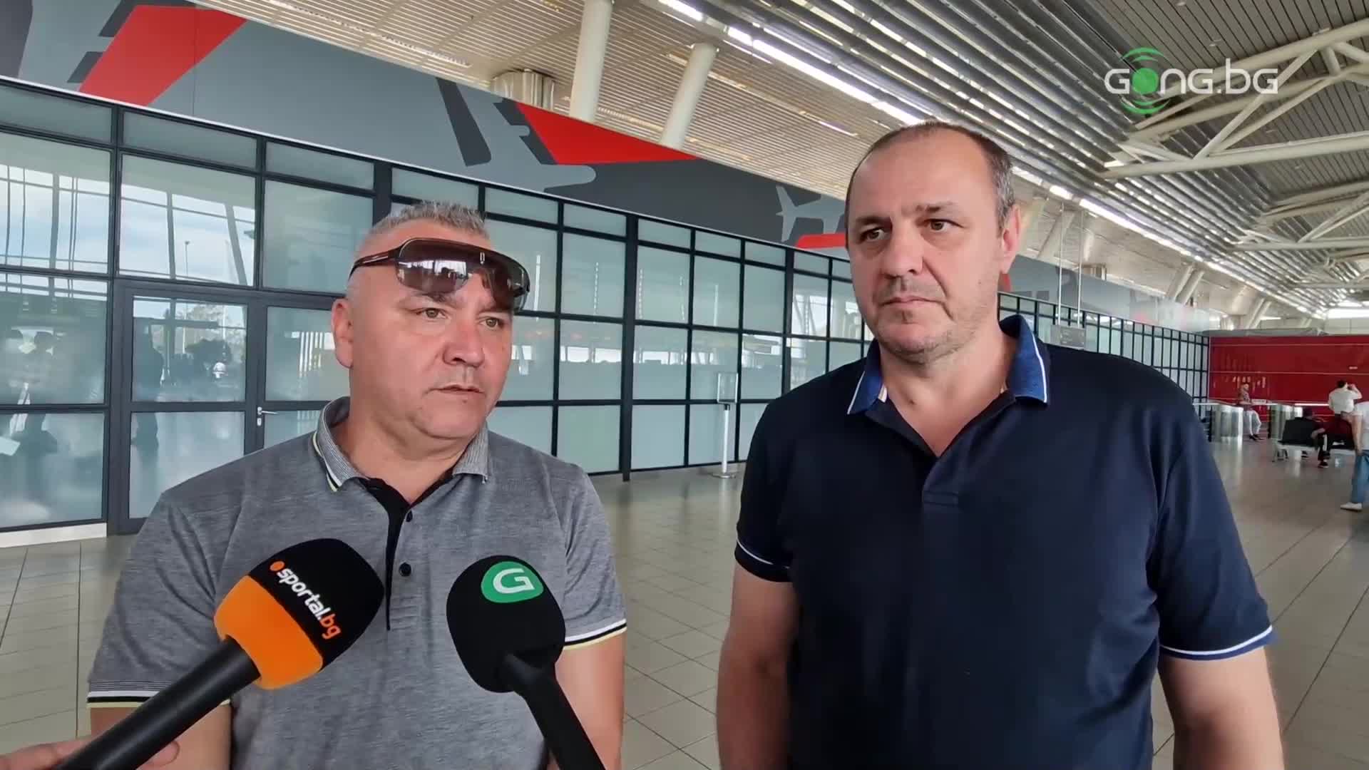Илия Козарев - президент на Българска футзал асоциация и Любомир Кръстев - вицепрезидент на БФА