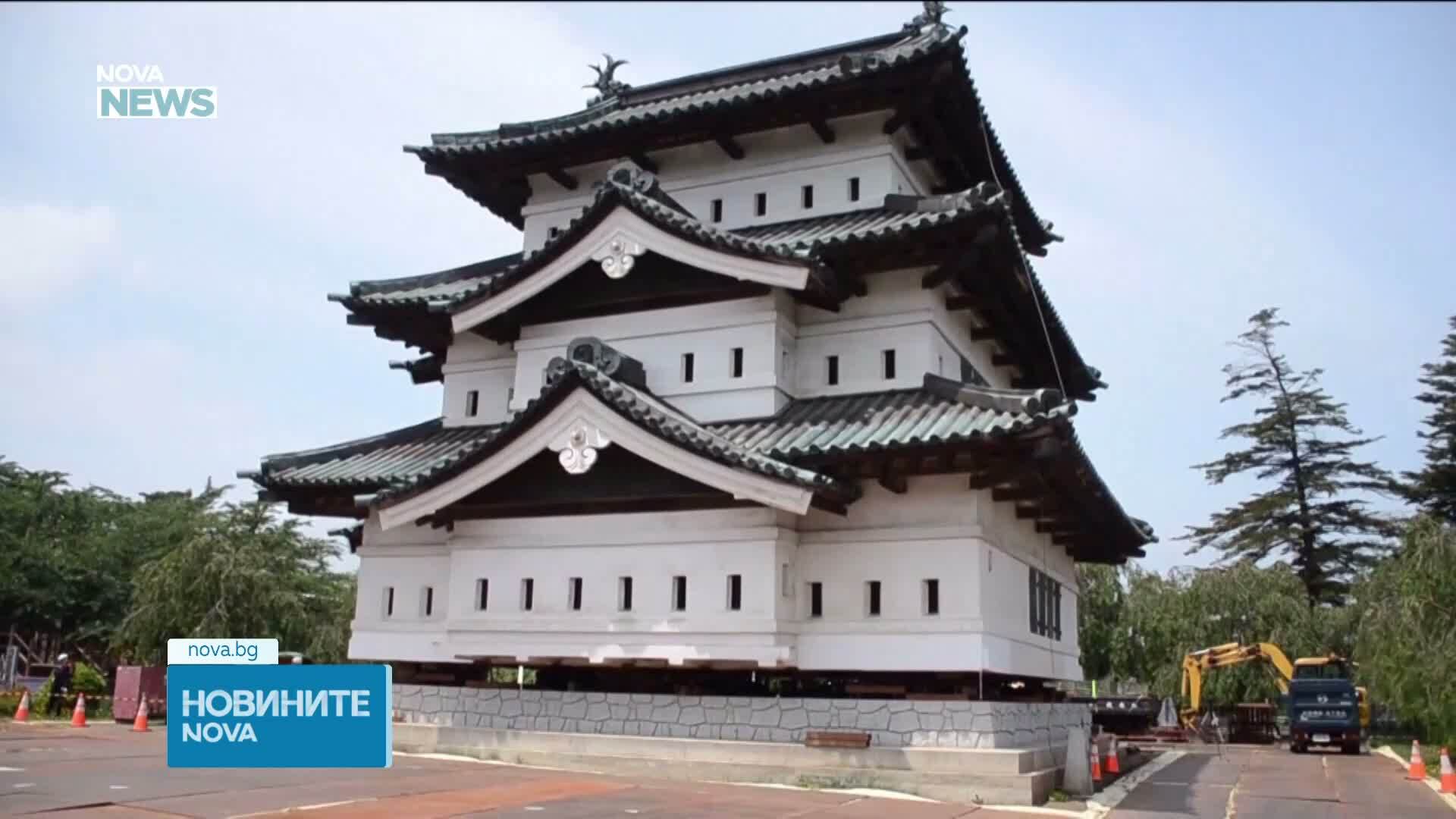 Стотици японци теглиха с въжета 400-тонен замък