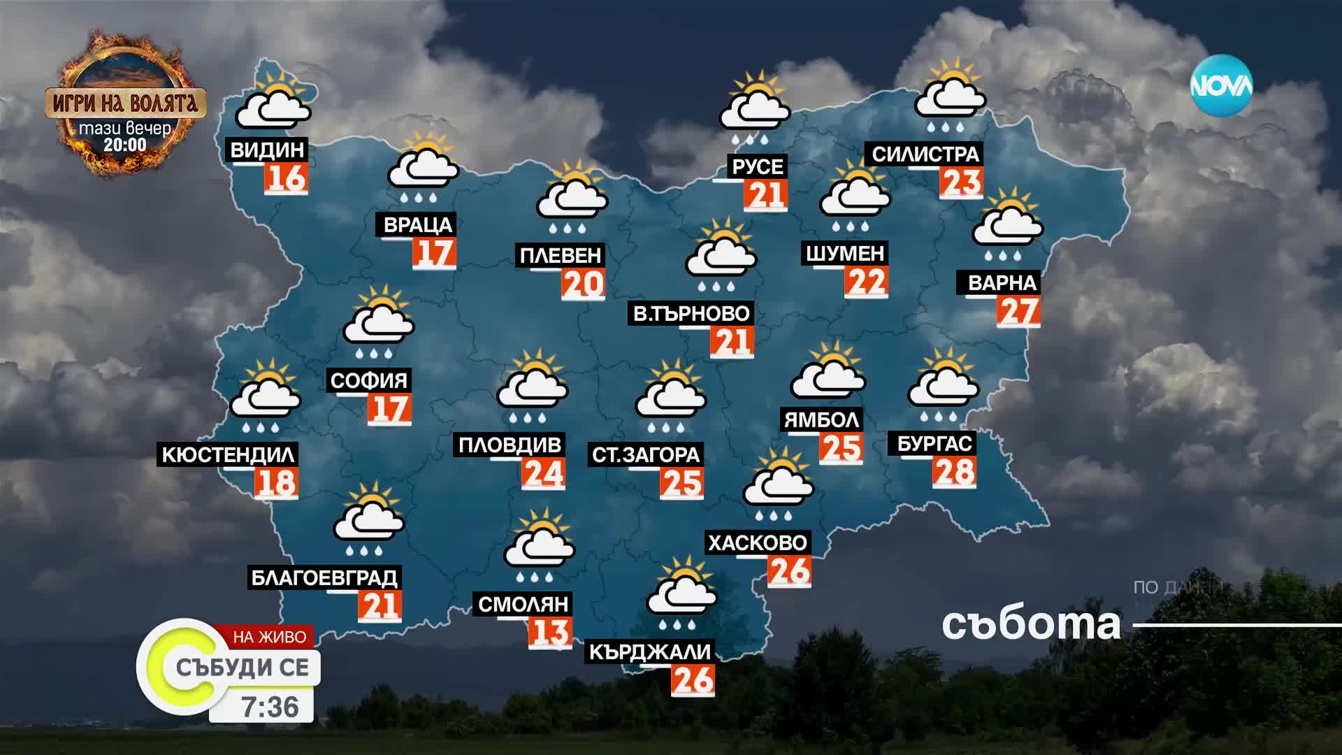 Прогноза за времето (14.09.2024 - сутрешна)