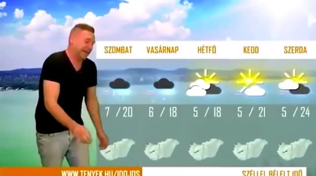 Синоптик си прави налепа шега в ефир, за която е уволнен!