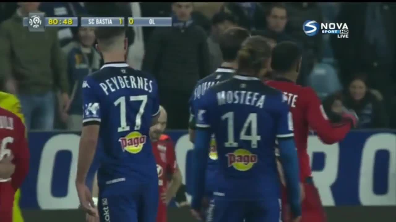 Бастия - Лион 1:0 /пълен репортаж/
