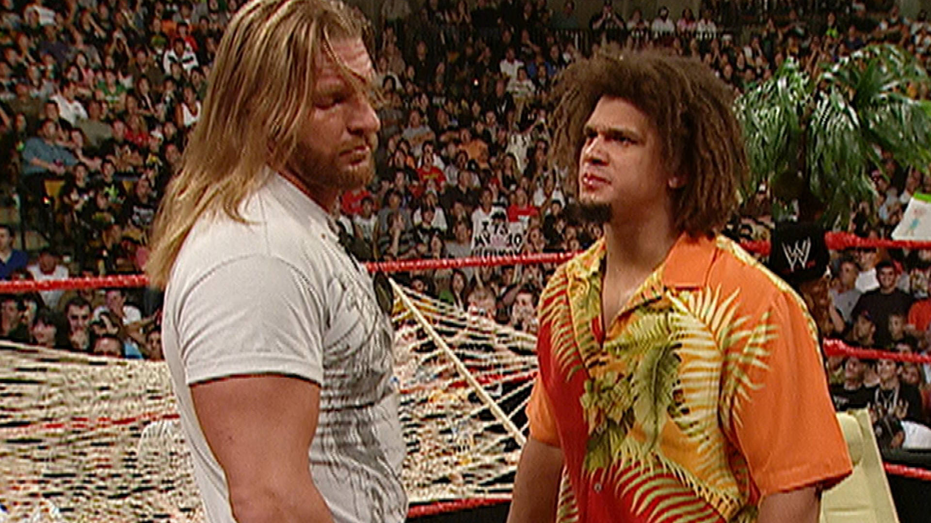 Carlito Finds Out What Happens When You Spit In The Face Of Triple H Raw Aug 27 2007 Wwe Network Exclusive Vbox7