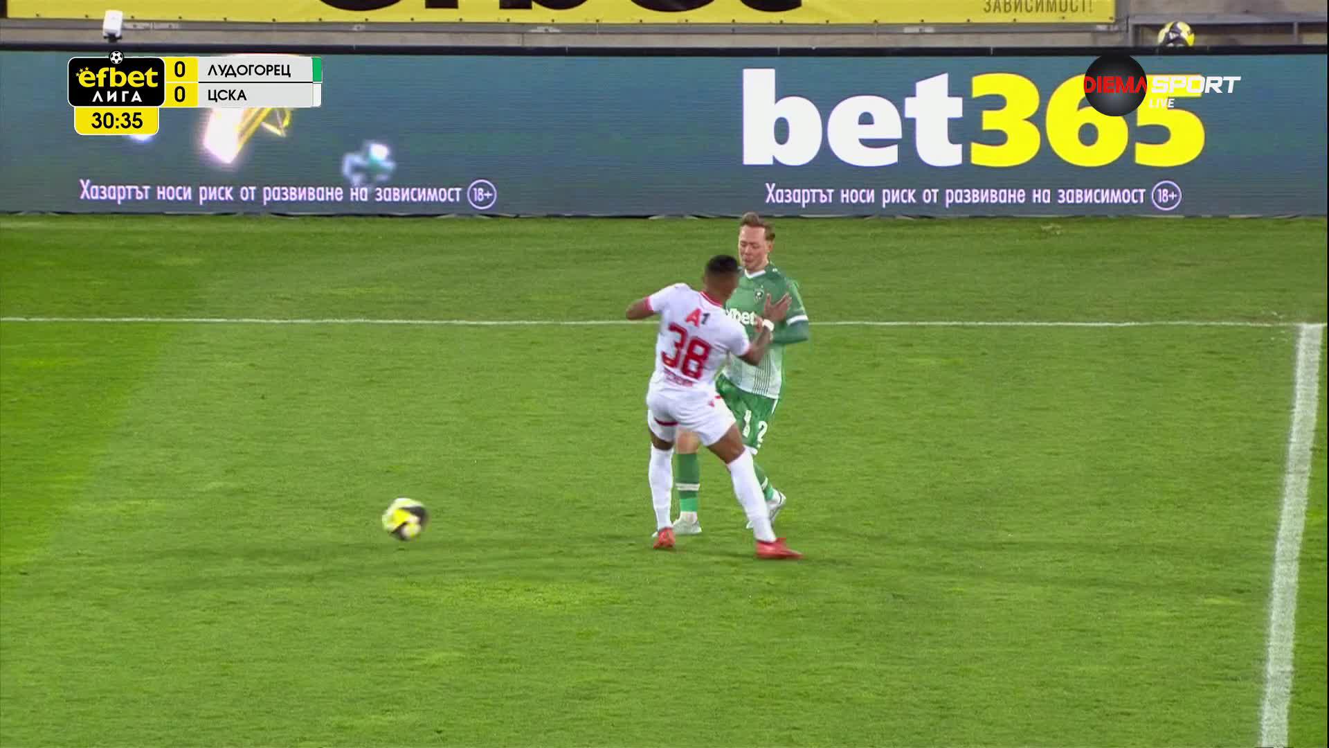 Лудогорец - ЦСКА 2:0 /първо полувреме/