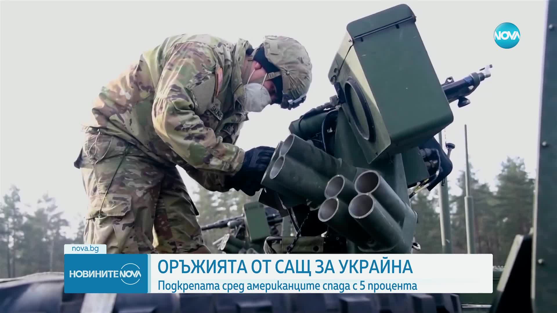Оръжията от САЩ за Украйна: Подкрепата сред американците спада с 5%