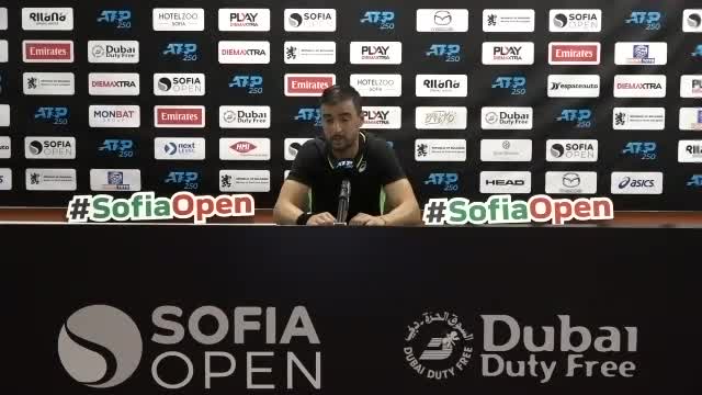 Димитър Кузманов след успеха над Музети на Sofia Open 2021