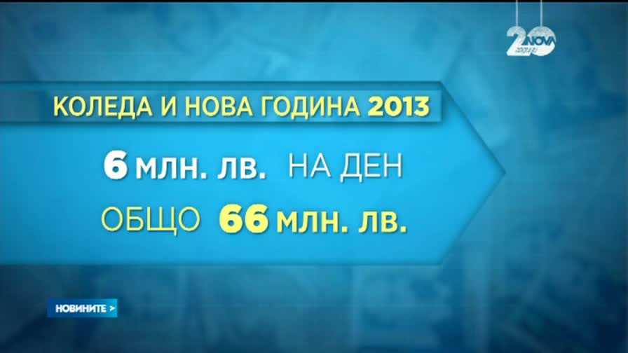 Харчим 6 млн. лв./час от днес до Нова година