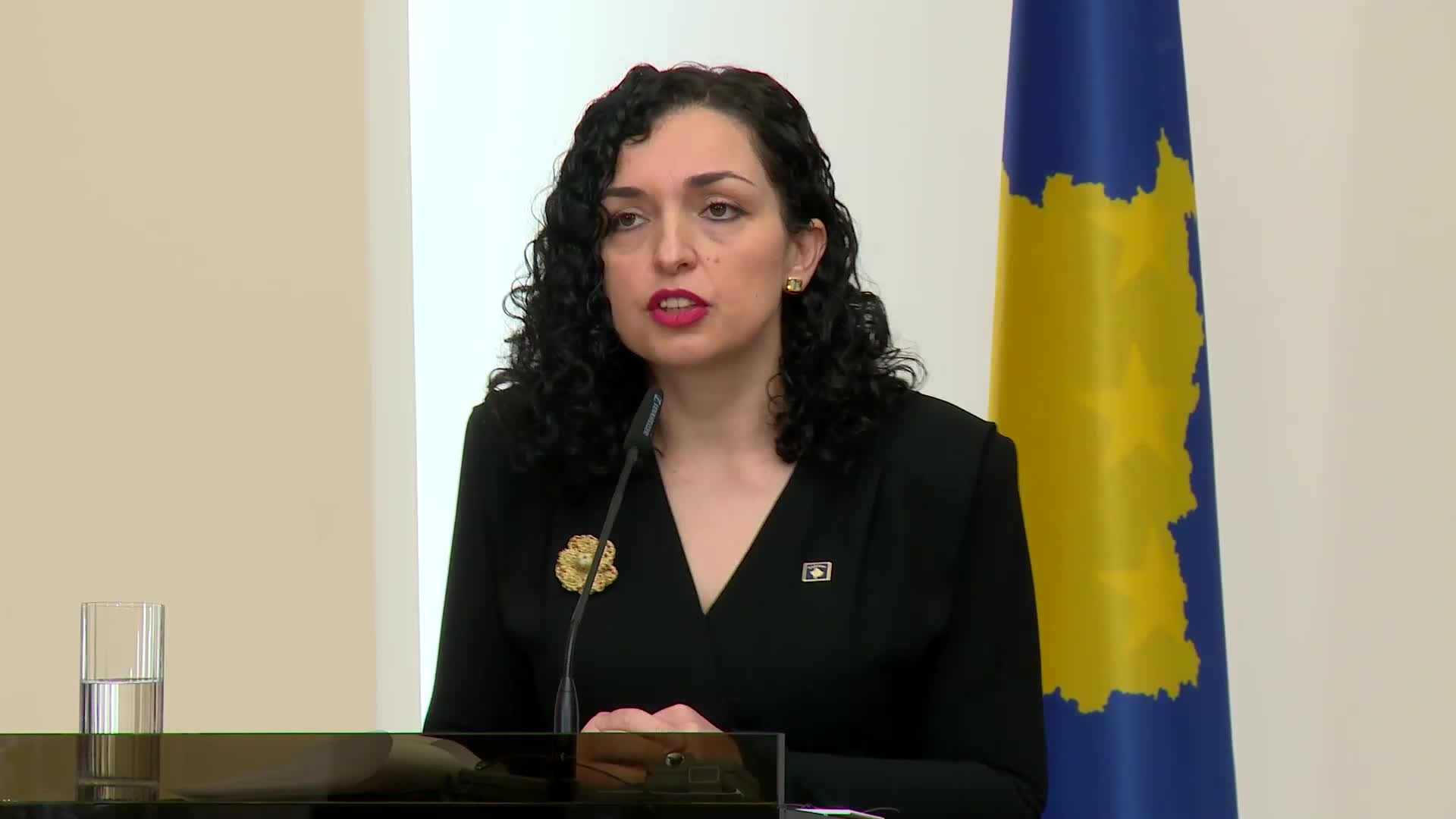 Румен Радев посрещна Вьоса Османи-Садриу с официална церемония