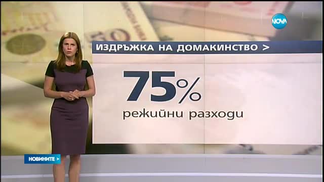Българите харчат 75% от парите си за битово оцеляване