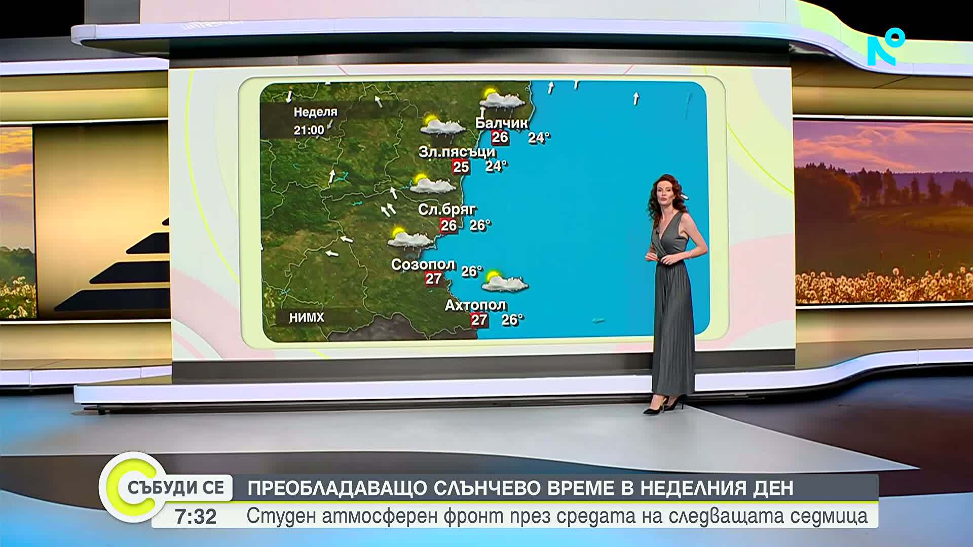 Слънчева неделя с превалявания край морето