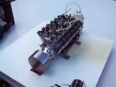 V12 Rc engine,  двигател за радиоуправляема кола