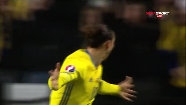 Златан Ибрахимович с втори гол във вратата на Дания