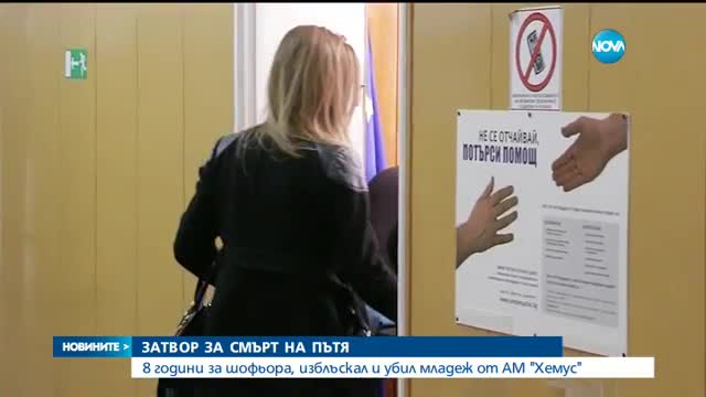 8 години затвор за шофьора, изблъскал и убил младеж от АМ "Хемус"