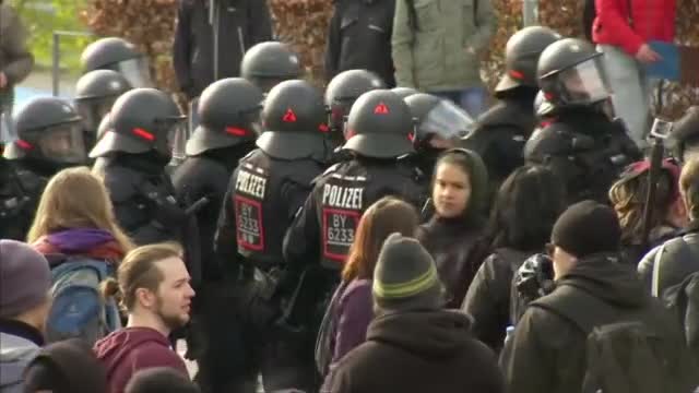 400 арестувани при сблъсъци в Германия