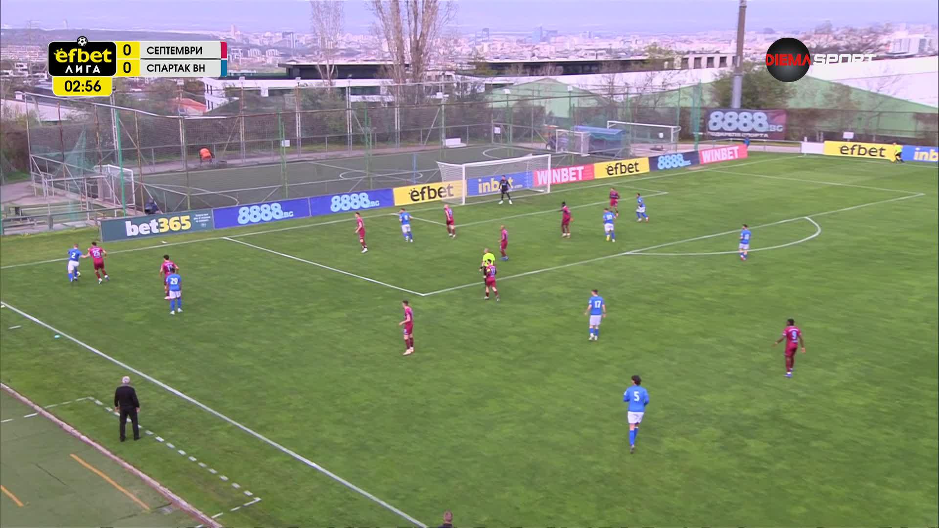 Септември – Спартак Варна 0:0 /първо полувреме/