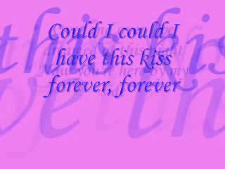 Enrique Iglesias & Whitney Houston - Could I have this kiss forever Real Karaoke  Lyrics