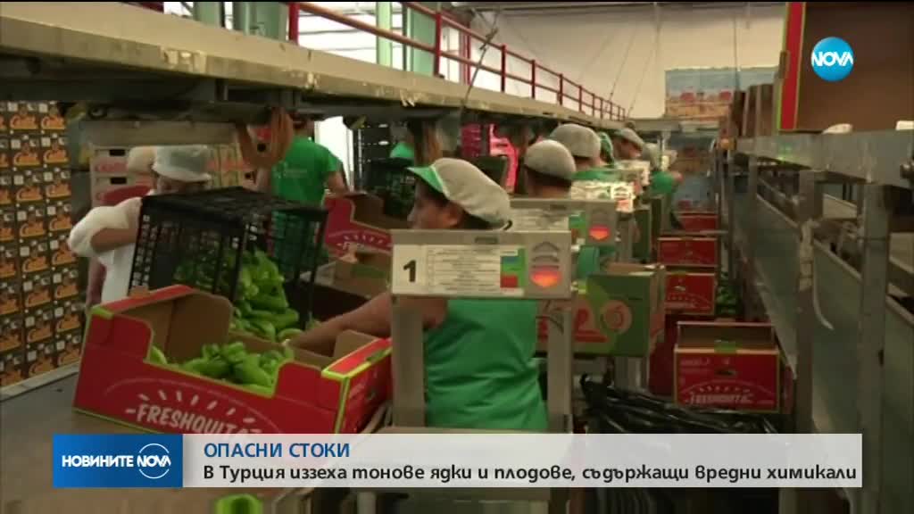 Иззеха 400 тона токсични храни, внесени от Турция в Гърция