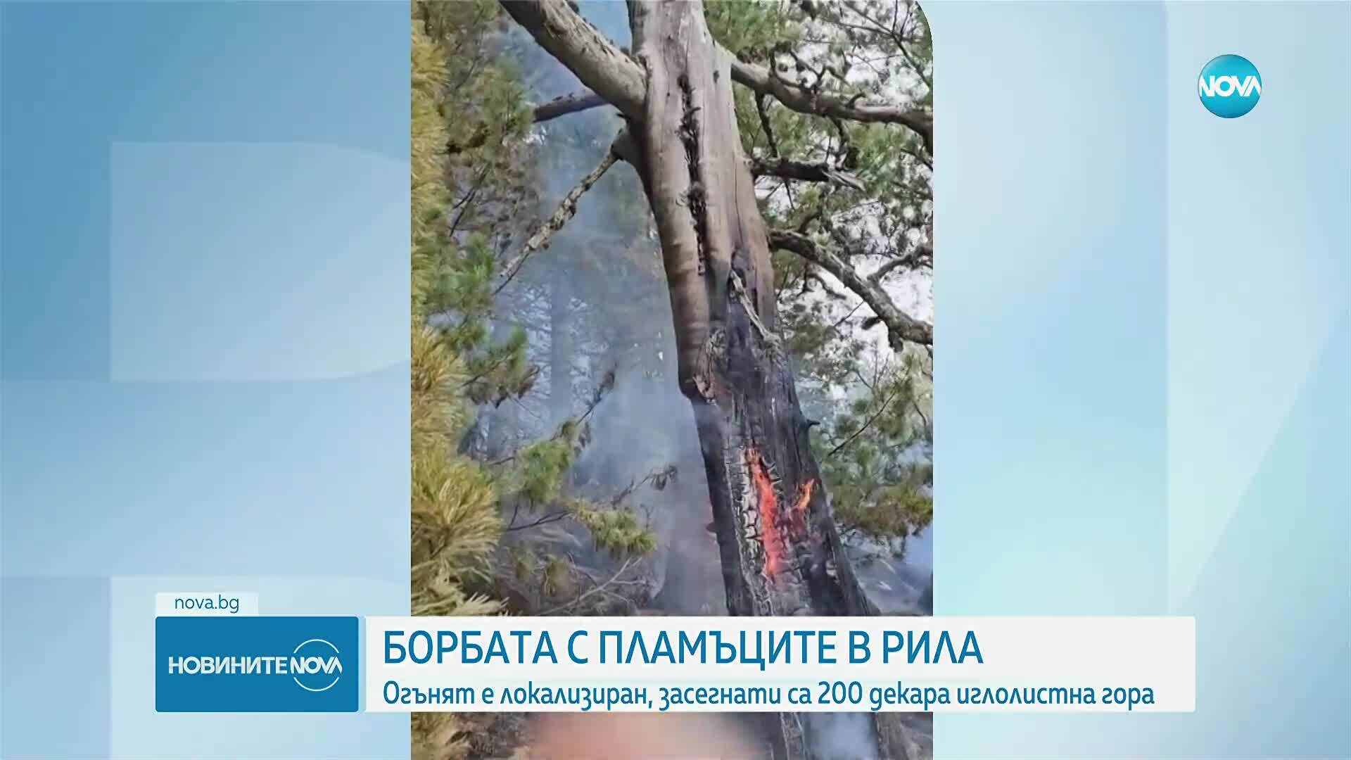 Локализираха пожара в Рила