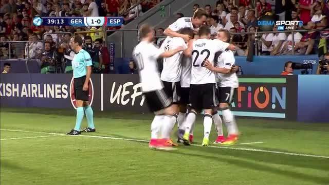 Германия - Испания 1:0 /полувреме/