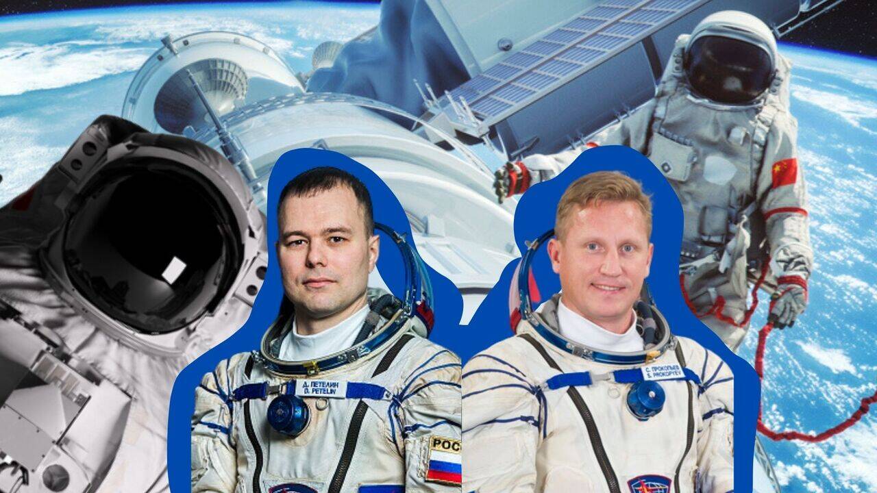   Космонавтите на Роскосмос Сергей Прокопиев и Дмитрий Петелин който