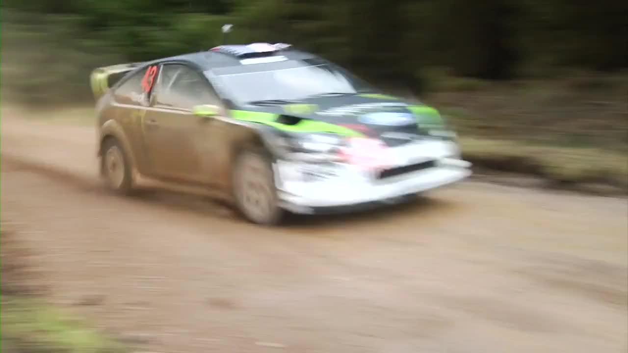 Ken Block Test in the Monster World Rally Team Ford Focus Rs 2010 [ Hd ] 