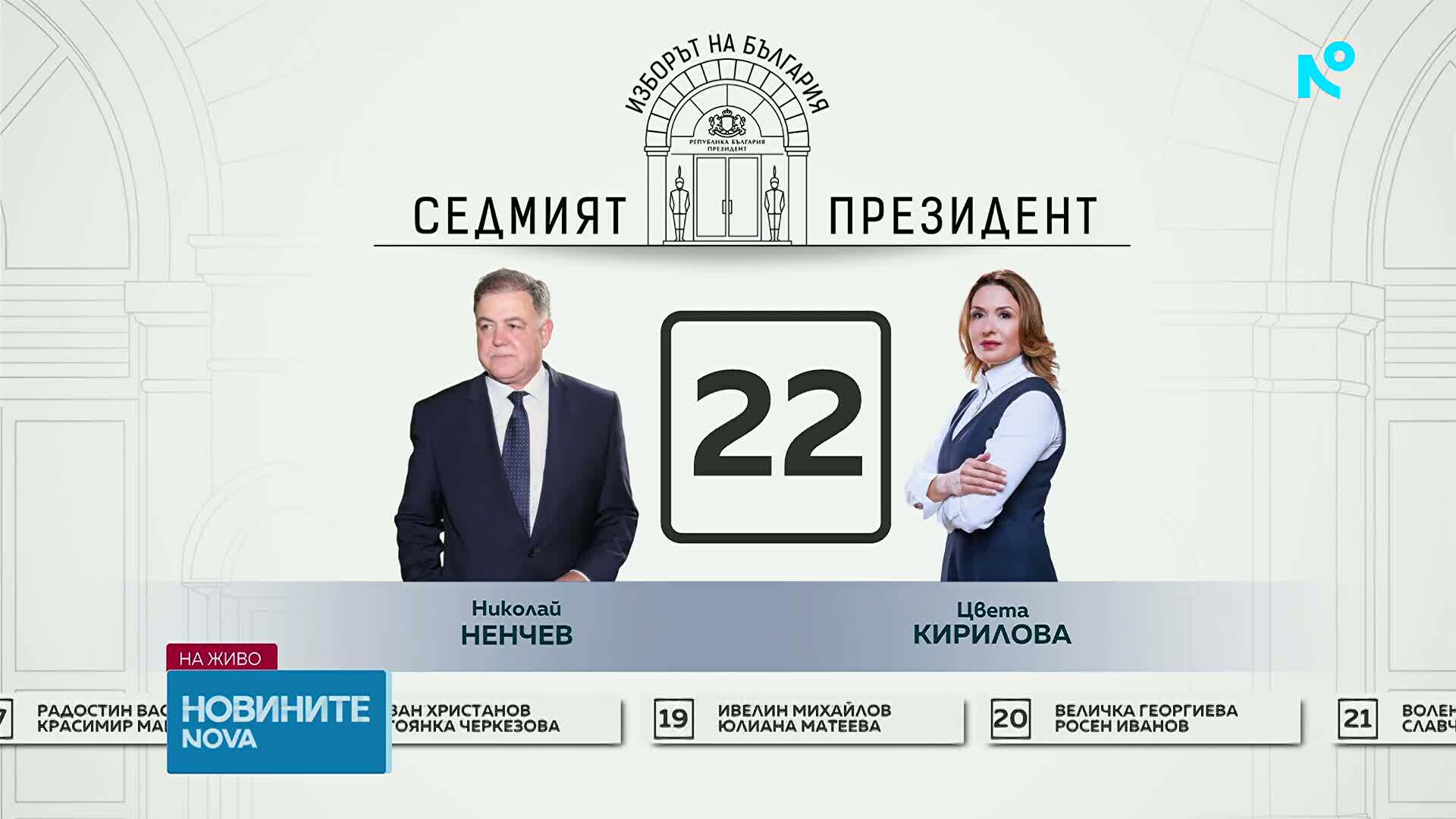Вижте номерата в бюлетината на кандидатите за президент