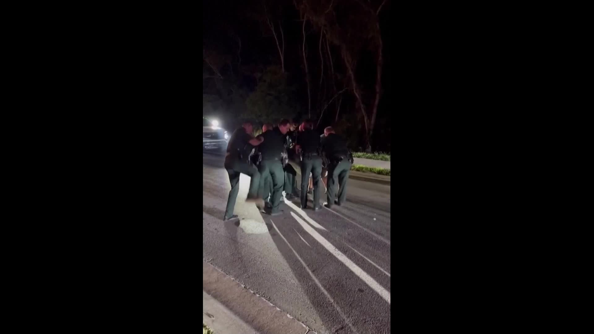 4-метров алигатор, блокирал улица във Флорида, вдигна полицията на крак (ВИДЕО)