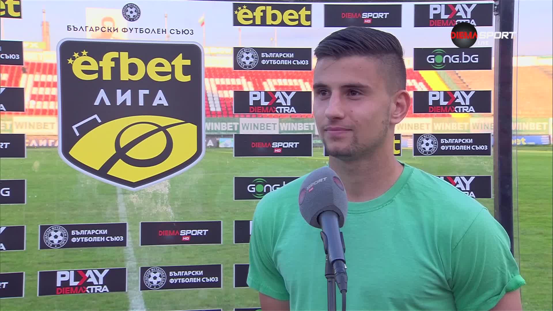 Мартин Смоленски е играч на мача Ботев Враца - Крумовград (1:0)