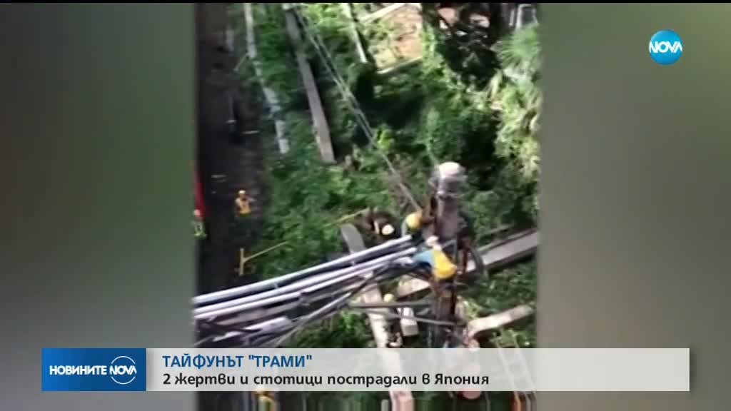 Тайфун взе две жертви в Япония, има ранени
