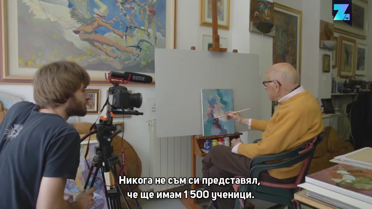 104-годишен художник се превърна във Фейсбук звезда