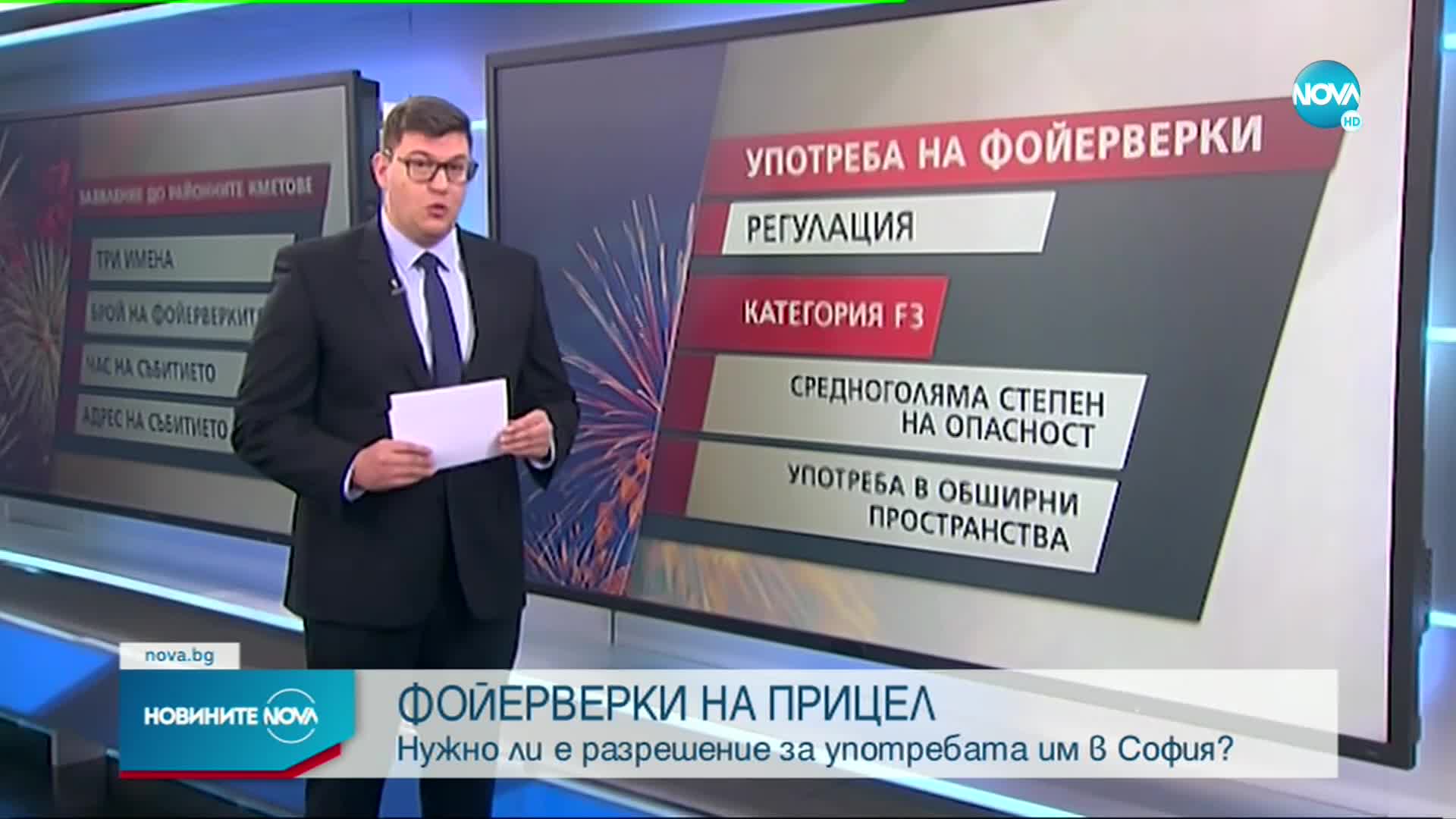 Нужно ли е разрешение за употреба на фойерверки в София