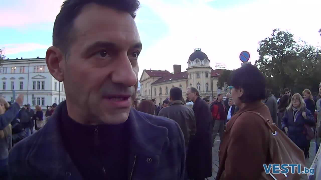 Христо Мутафчиев и Камен Воденичаров подкрепипа протеста срещу Сидеров