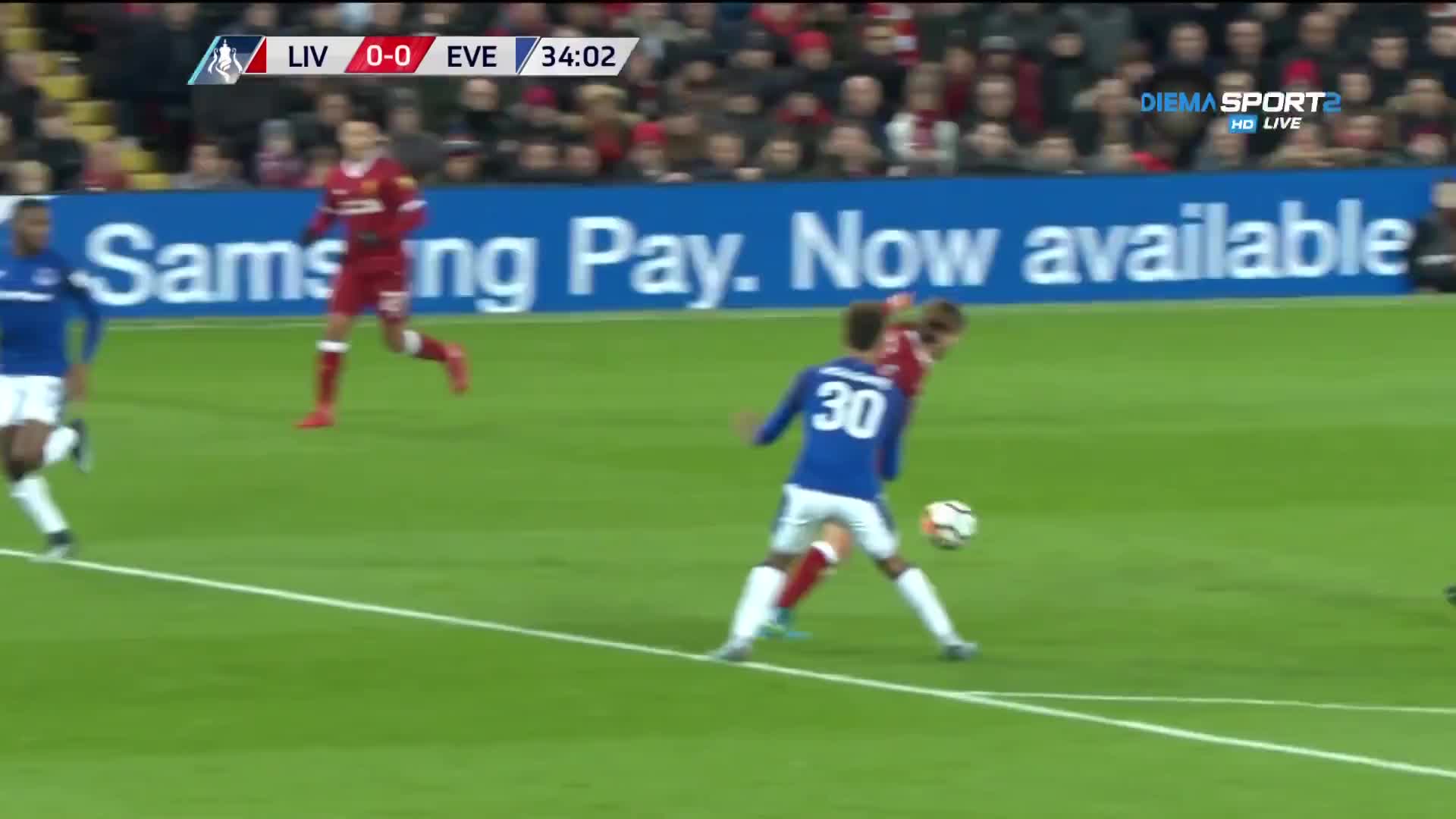 Ливърпул - Евертън 1:0 /първо полувреме/
