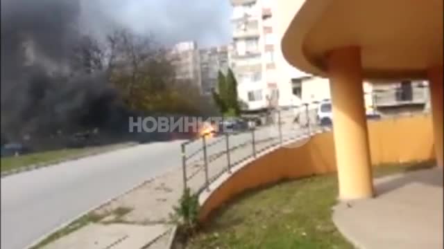 „Моята новина”: Моментът на взрива на кола във Велико Търново
