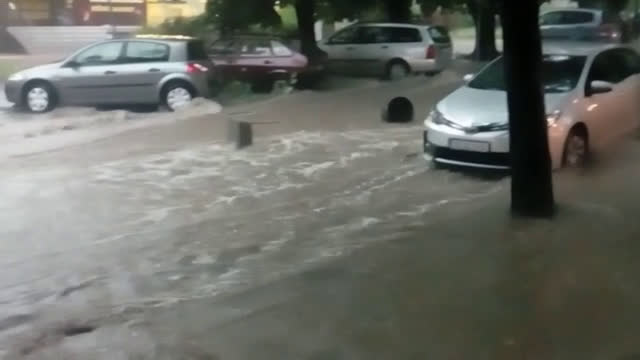 Проливен дъжд в Стара Загора