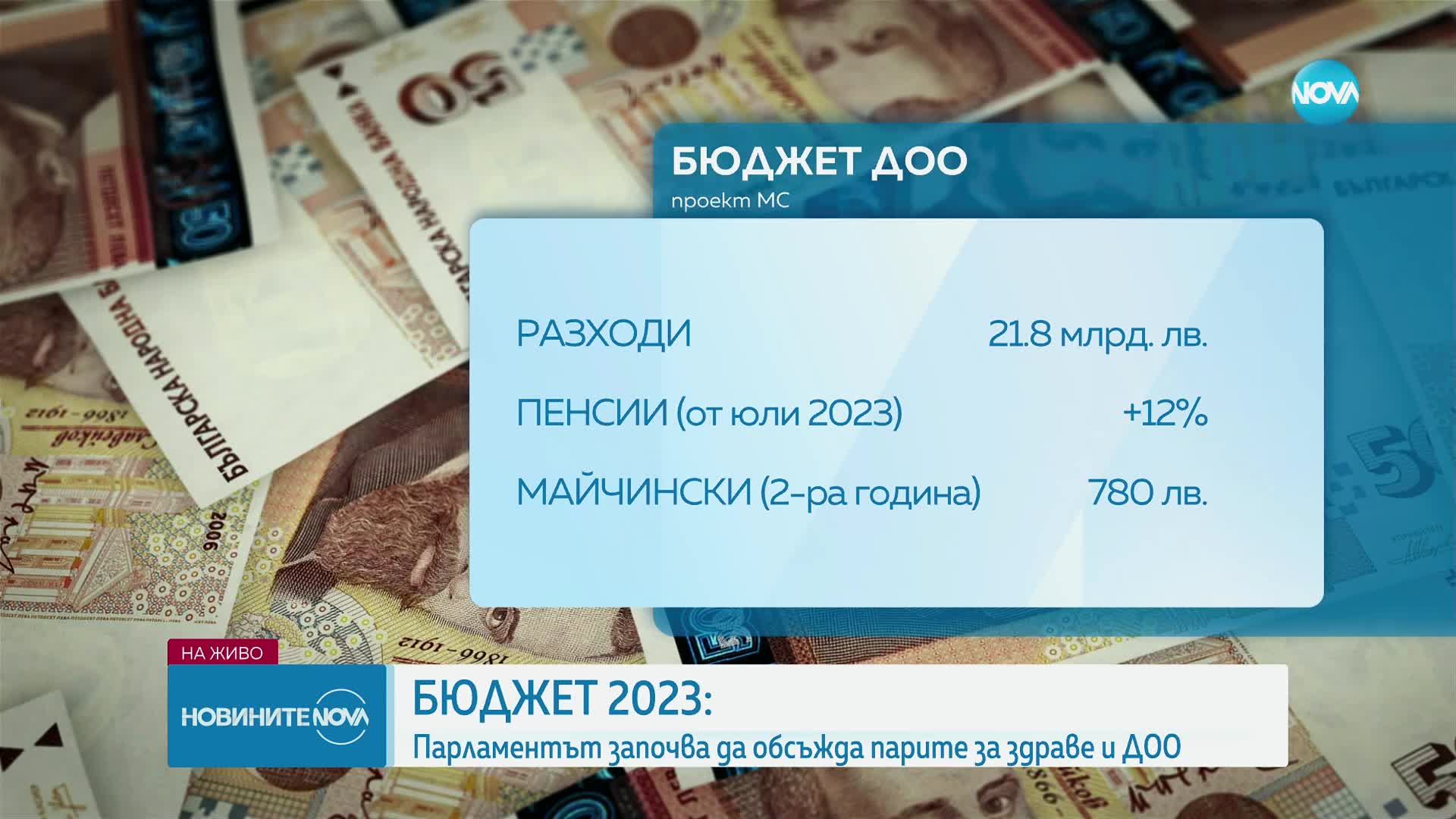 Народното събрание обсъжда бюджет 2023