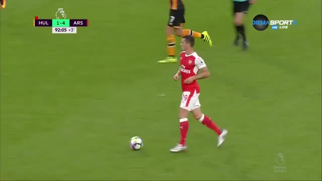 Джака с феноменален гол за Арсенал срещу Хъл