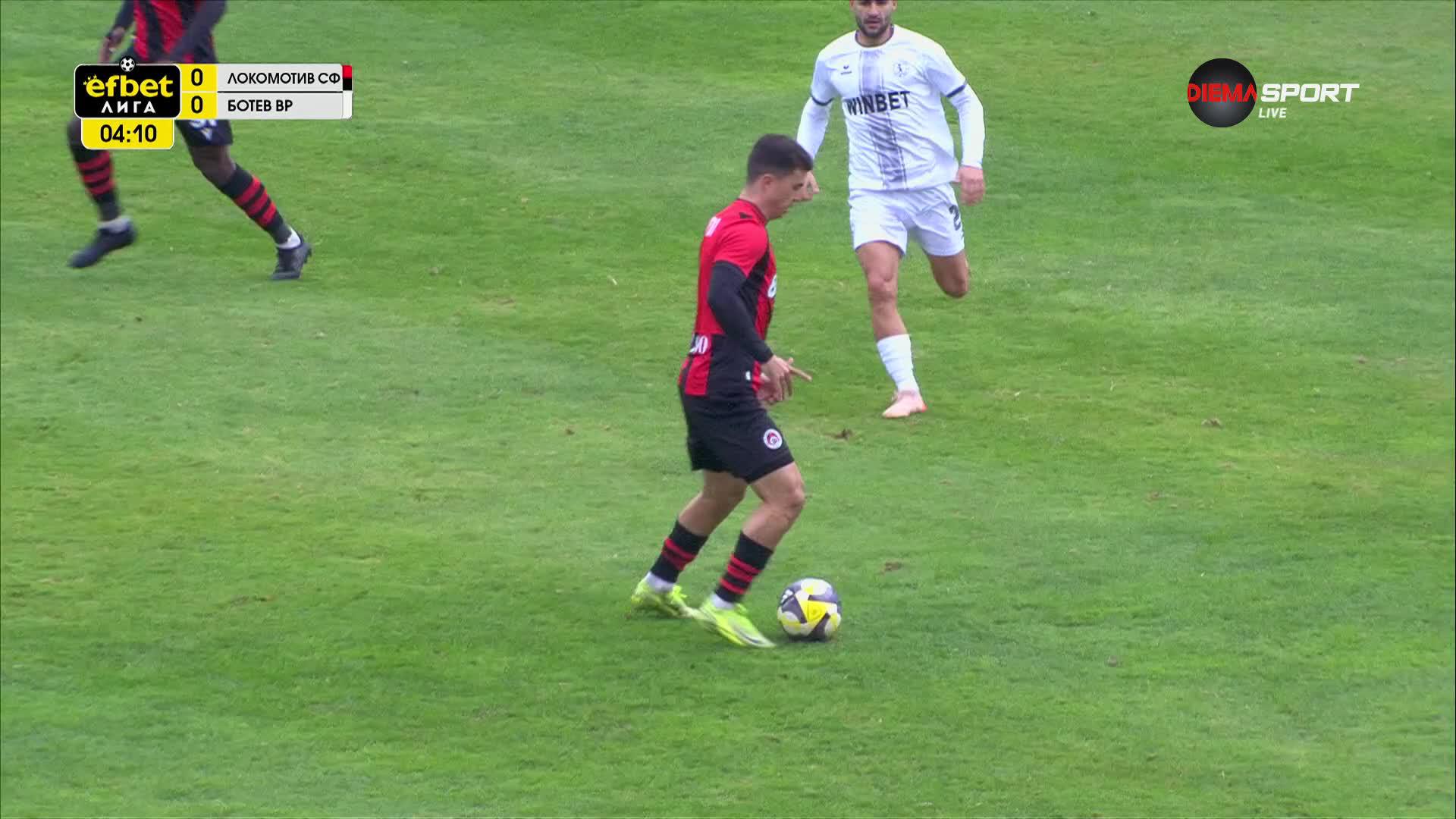 Локомотив Сф - Ботев Враца 0:0 /първо полувреме/