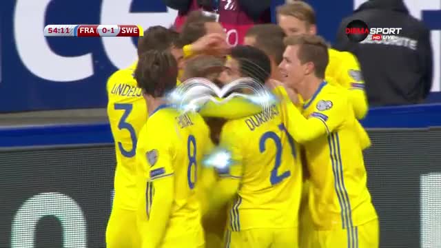 Форсберг изведе шведите напред срещу Франция