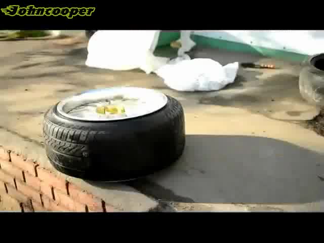 Тясна гума на широка джанта