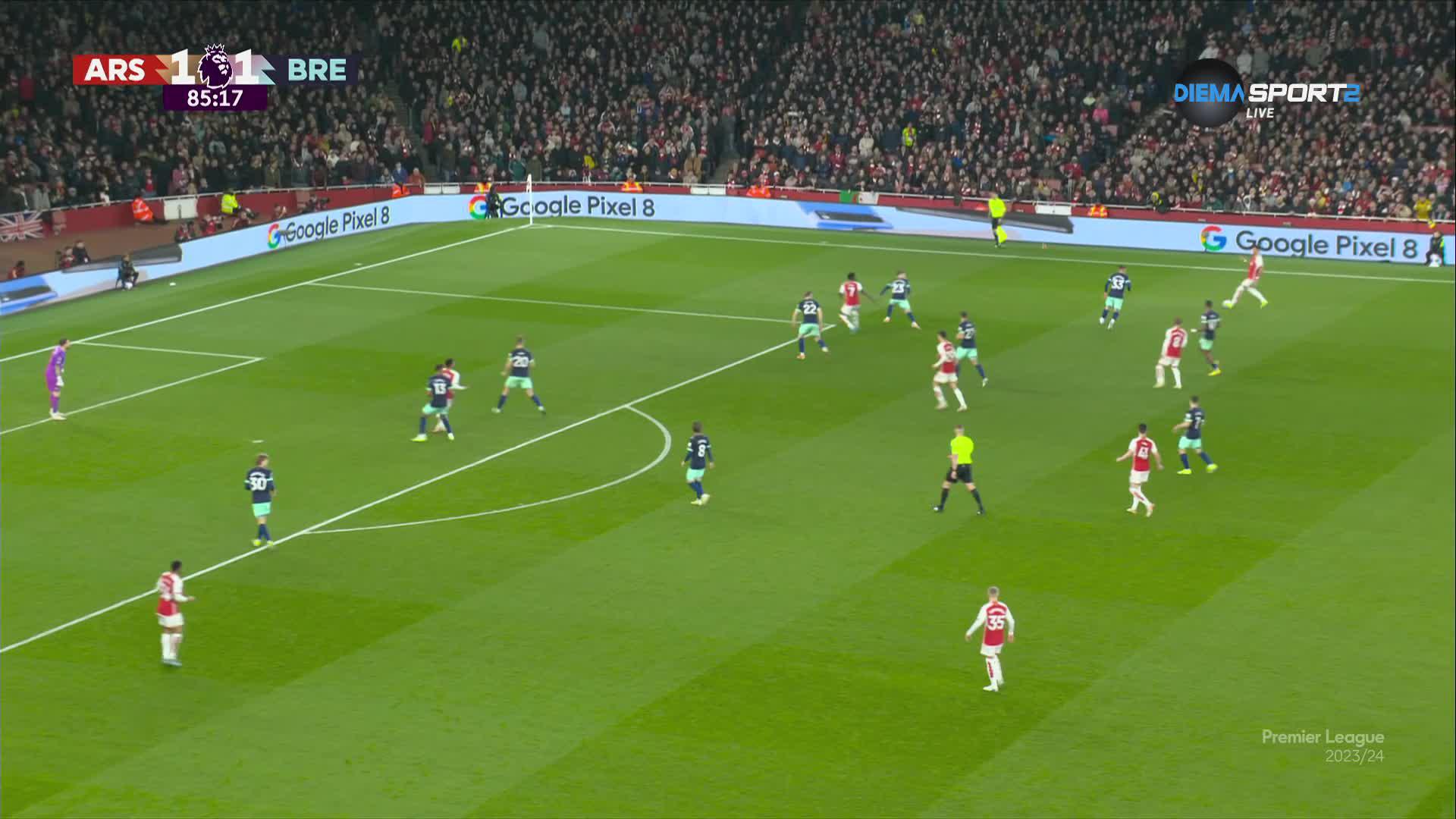 Кай Хаверц изведе Арсенал напред в заключителните минути на редовното време