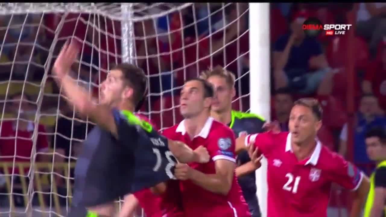 Сърбия - Уелс 0:1 /първо полувреме/