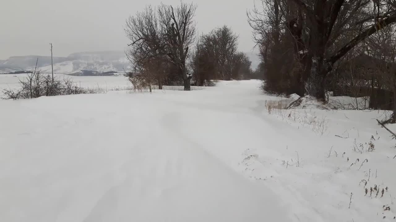 Снегът в Шуменско